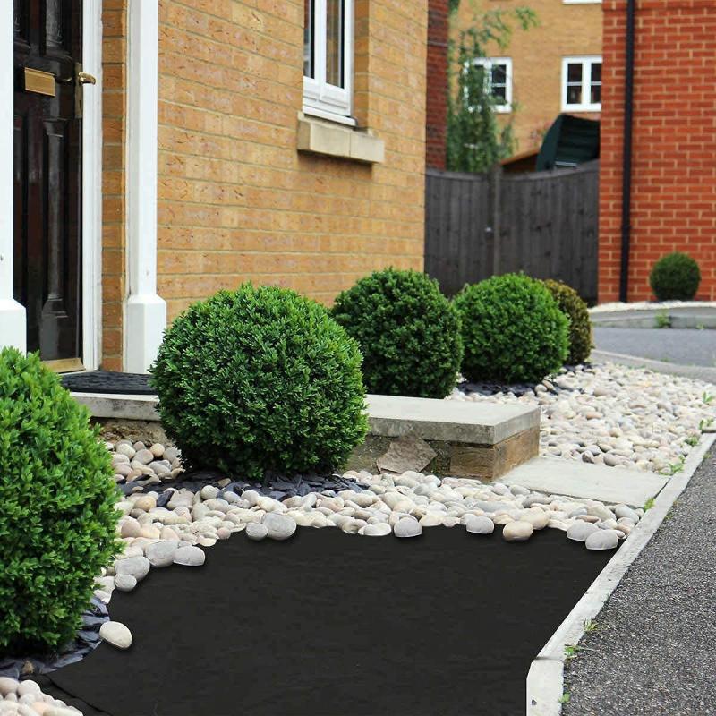 Tessuto per barriera antierbacce in tessuto non tessuto di alta qualità per paesaggistica con blocchi resistenti per la rimozione delle erbacce, facile da installare, ed eccellente