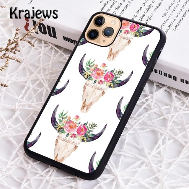 Krajews Animal cattle cow watercolor painting Phone Case For iPhone 17 Air 16 15 14 plus 11 12 13 pro max coque Fundas