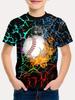 Baseball T-Shirt for Boy Short Sleeve Children's Clothing Boys Summer Casual T-Shirt O-Neck Girl Clothes Fashion Child T-Shirt