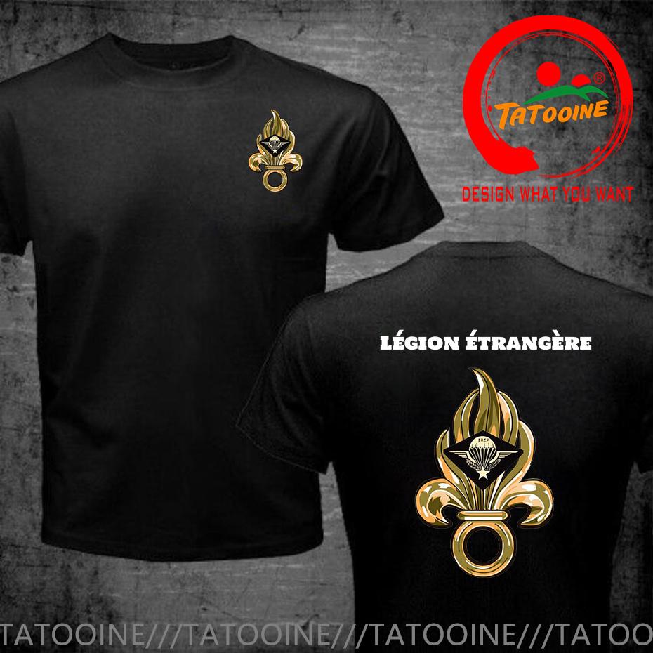 T-shirt Simbolo Legione Straniera Francese Per Uomo Francia Lgion Trangre Logo Tshirt Nuova Moda Estiva Maglietta Casual Camiseta
