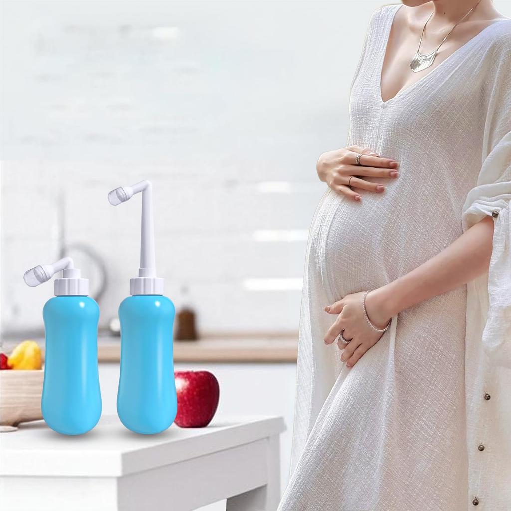 Venivici Tragbare Manuelle Toilette Tragbare Große Warmwasser-Reinigungs-Toilette Tragbarer Heißwasserreiniger für die Pflege und Inklusive Wasserdichter Aufbewahrungstasche