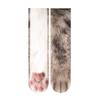 Breathable Cat Paw Socks Cotton Novelty Stocking Funny Thermal Calf Socks  Unisex