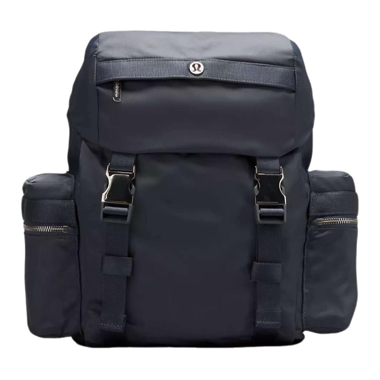 Lululemon 14L Wunderlust Versatile Fashion Casual Nylon Mini Backpack Unisex Backpack Oil-Blue LU9B23S-OLBL-SLVR Oil Blue,Mini