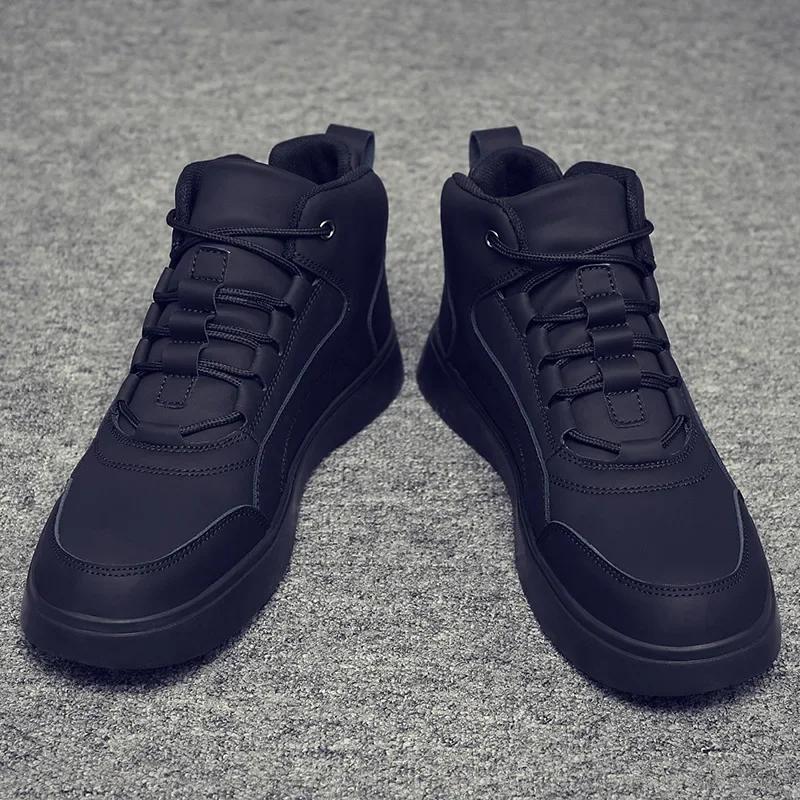 Ghete pentru bărbați Pantofi casual de înaltă calitate pentru bărbați Adidași noi din piele pentru bărbați Pantofi versatili cu vârf înalt pentru bărbați Zapatillas De Hombre