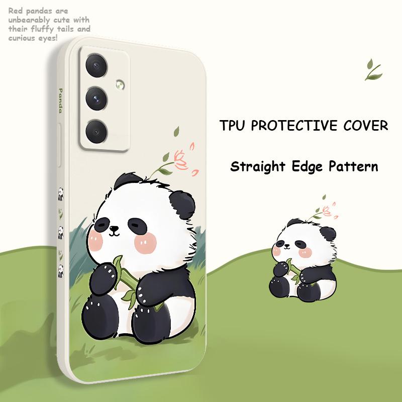 Baby Panda Phone Case For Samsung Galaxy A56 A36 A26 A16 A06 A17 A07 A55 A35 A25 A15 A05 A54 A34 A24 A14 A04 4G 5G Cover