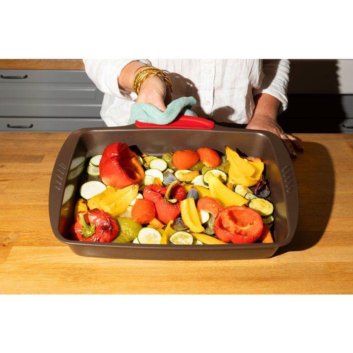 Plat a four - PYREX - 1452053 - Rectangulaire - En acier - 35 x 27 cm