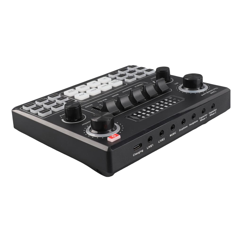V9 Live Soundkarte BT Begleitung Audio-Mischer mit Soundeffekten Übertragung Aufnahme Netzwerk Gesang auf Telefonen