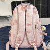 Schoolbag new Korean version ins bear printed schoolbag female high-value junior and high school students multi-compartment college style backpack