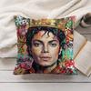 Michael JJackson cool Cushion Cover Silky Short Plush Invisible Zipper Dustproof Sofa Pillow Case for Home Decor