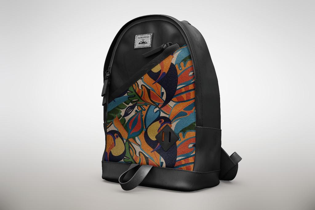 Outdoor Dekostoffe Oxford - Motiv Tukan Auf Einem Ast