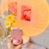 Sonnenuntergang-Projektionslampe, romantische Atmosphäre, RGB-Mini-Kaninchen-/Katzenohr-Regenbogen-Lampenprojektor für Zuhause