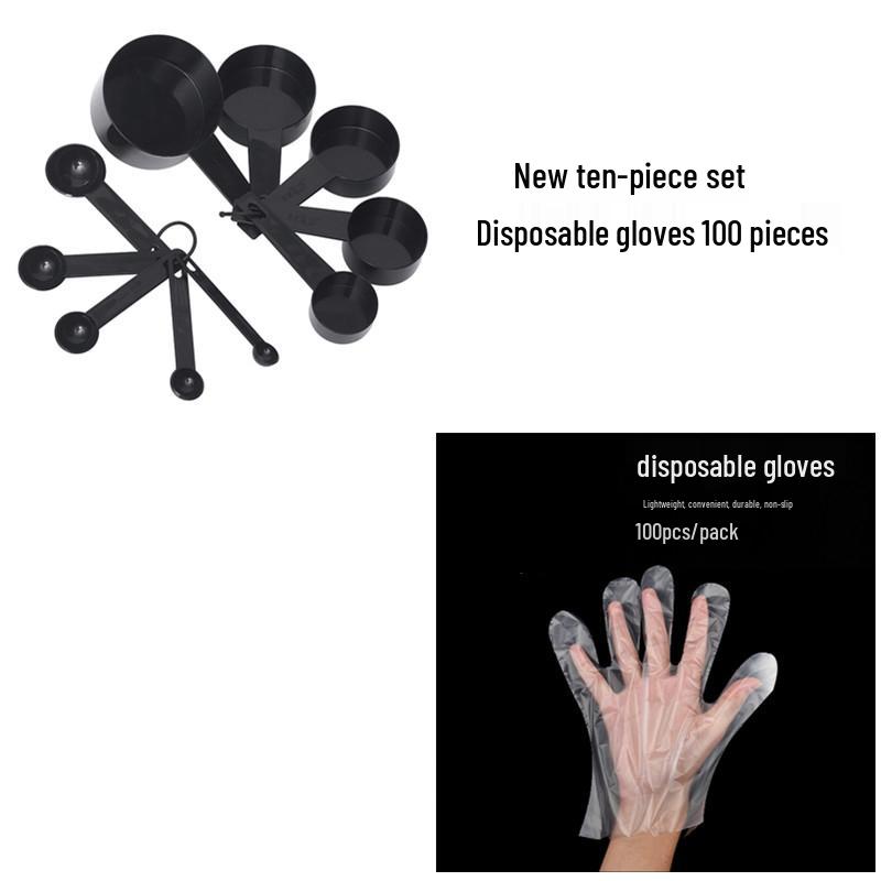 Baking Measuring Cup & Spoon Set: Kitchen Gram & Scale Spoons, Plastic Measuring Tools