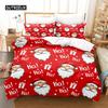 Red Christmas Bedding Set Duvet Cover Set 3d Bedding Digital Printing Bed Linen Queen Size Bedding Set Fashion Design