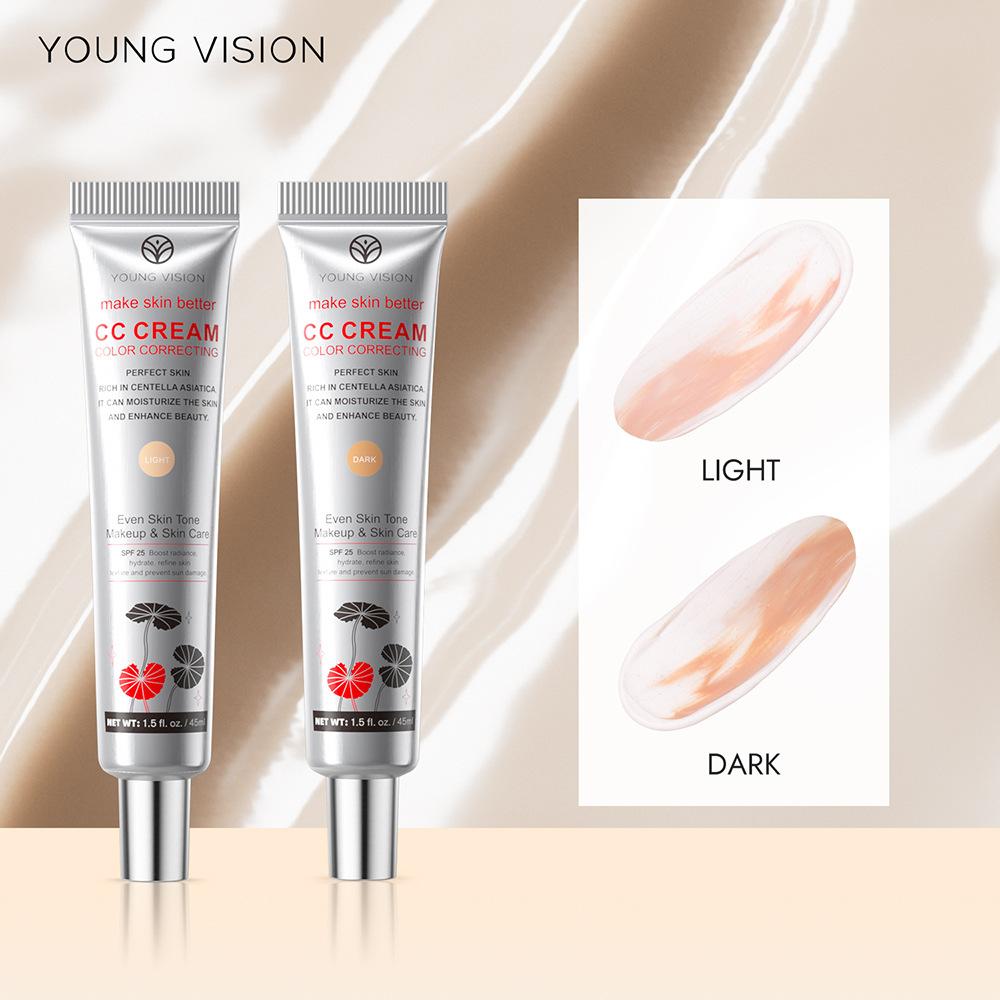 Centella CC krémový korektor Neviditelné póry Hydratační Voděodolný Make-up Primer proti pocení Přirozeně dlouhotrvající dámský make-up Tónovaná báze