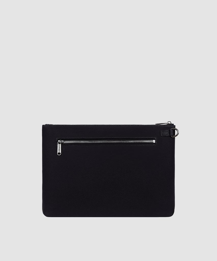 Lotuff Men'S Leather Clutch Bag Lo-6403-M Bk Black