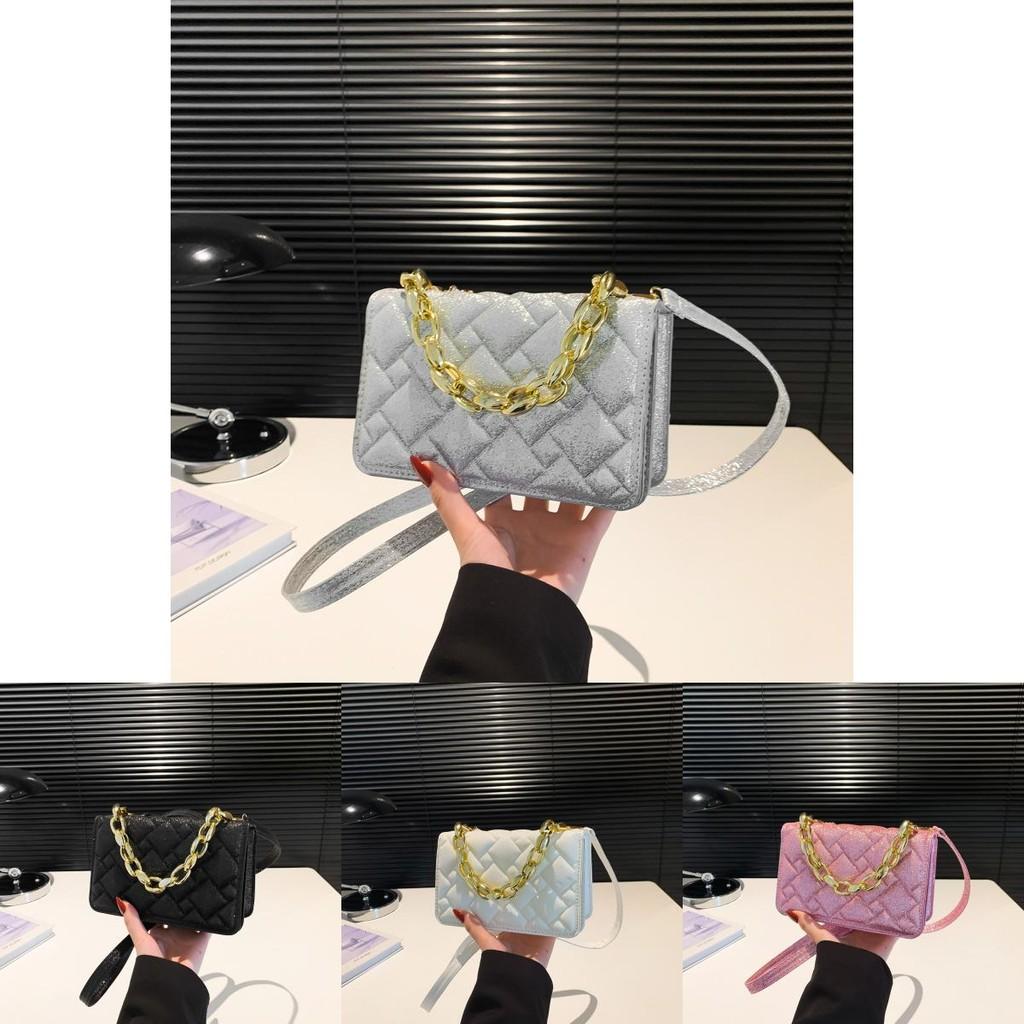 Fashionable Street Style Small Square Handbag Versatile Shoulder Bag In Soft Colors