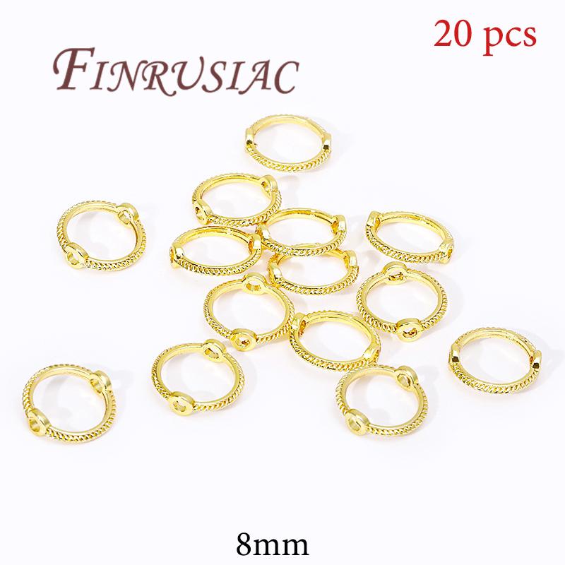 14K Gold Plated Circle Frames,Bead Frame,Bracelet Making Supplies,Jewelry Accessories,Spacer Beads Connectors