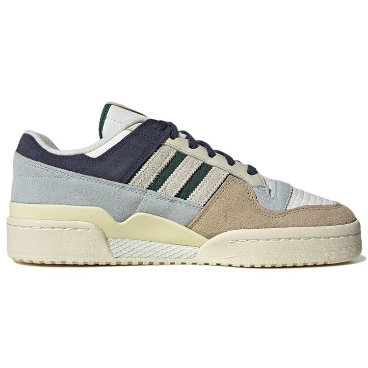 Adidas Forum 84 Low Beige Navy Grün Unisex Sneakers Creme Wolkenweiß Collegiate-Grün GW4332