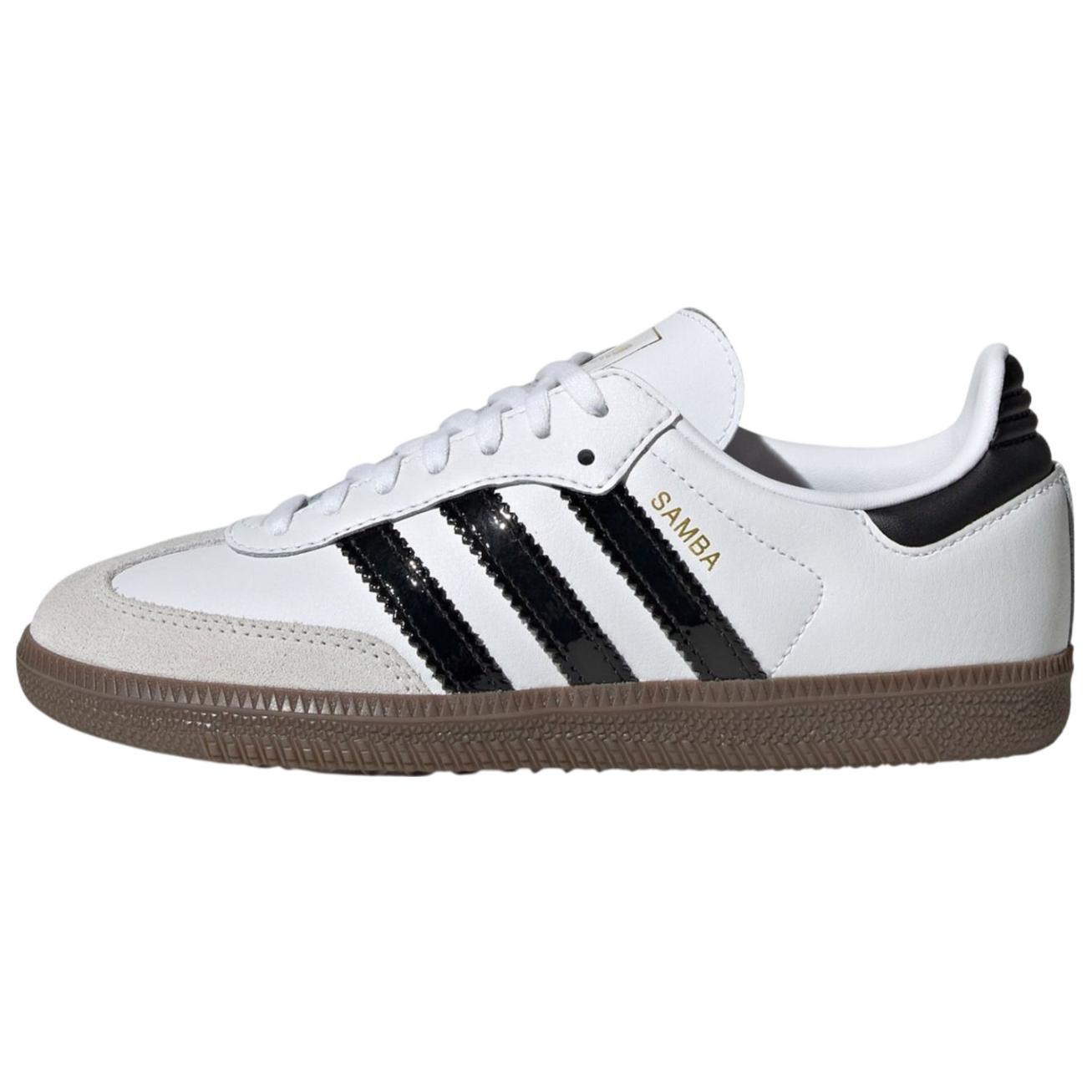 Adidas Originals Samba Leather Fashion Comfortable Low-Top Sneakers Unisex sneakers White JQ2846 37⅓