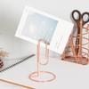 Creative Hollow Clip with Metal Base Name Place Card Holder Memo Clip Holder Stand Note Holder Pictures Card Paper D