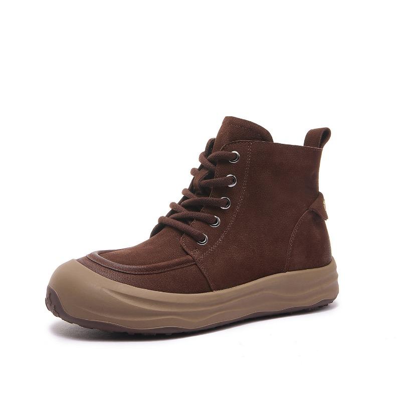 

Женские ботинки на одну туфлю, Новая женская обувь, Простые, Ретро, Универсальные, Повседневные 35 кофейный