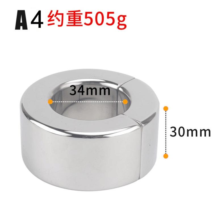Ss001 Metal Stainless Steel Scrotum Bondage Device Magnet Penis Penis Delay Pendant Ring Adult Sex Product