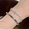Korean Luxury Four-Leaf Clover Shell Bracelet: Adjustable Summer Bangle for Women
