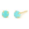 K18 Natural Turquoise Earrings [1 Pair (Body) Sold Separately] Turquoise Earrings Yellow Gold Earrings K18 K18 K18YG K18yg 18k Yokomountain