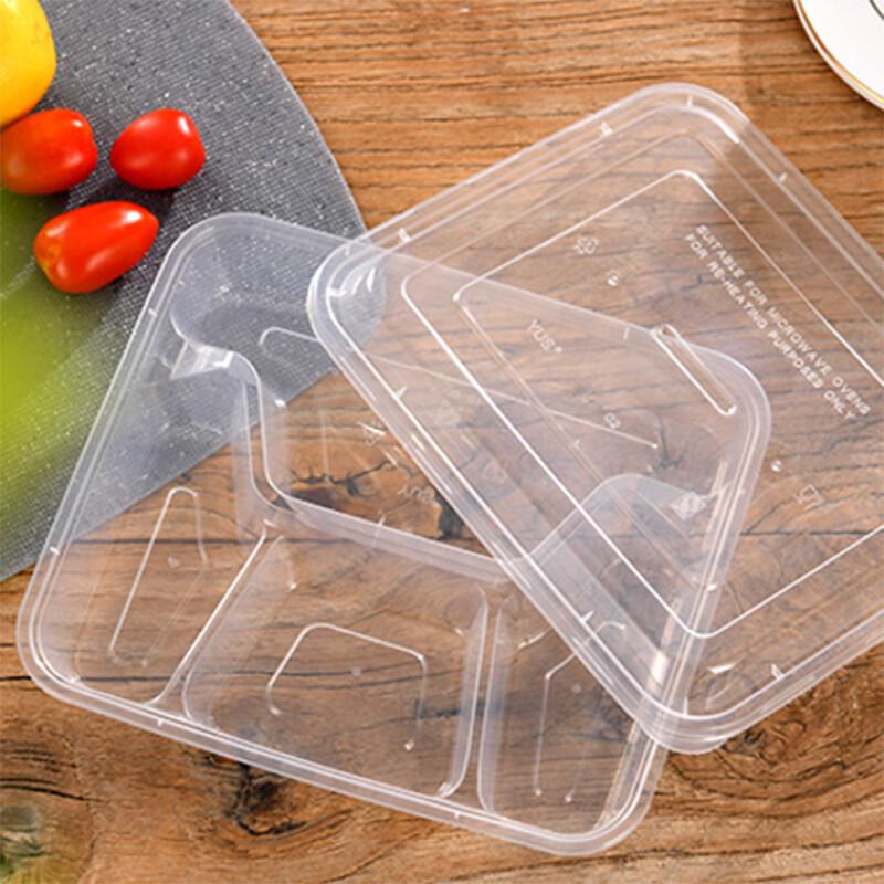 Thickened Multi-Compartment Disposable Meal Boxes