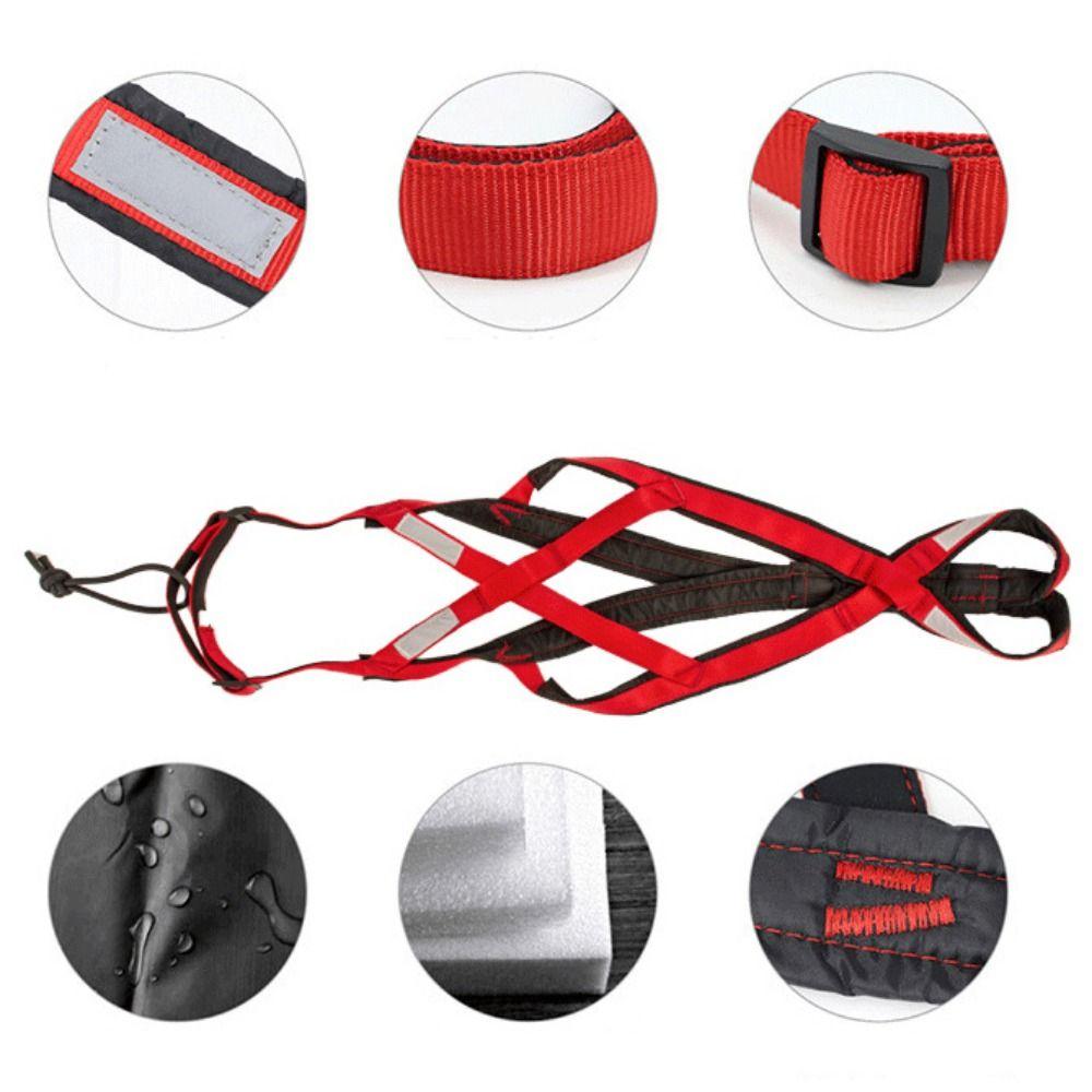 Verstellbares Hundeschlitten-Geschirr Wasserdichte Hunde-Skijoring-Trainingsweste Winter