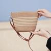 Straw bag women's summer bag fashion tote bag large capacity woven bag bucket bag women's bag
