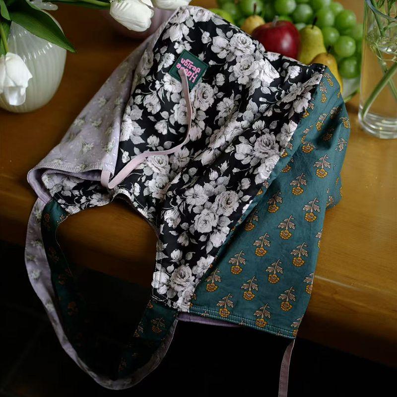 

Housedesign Original Summer 2025 New Design Floral Patchwork Tote Bag Niche Lightweight Shoulder Bag Women Colorblock