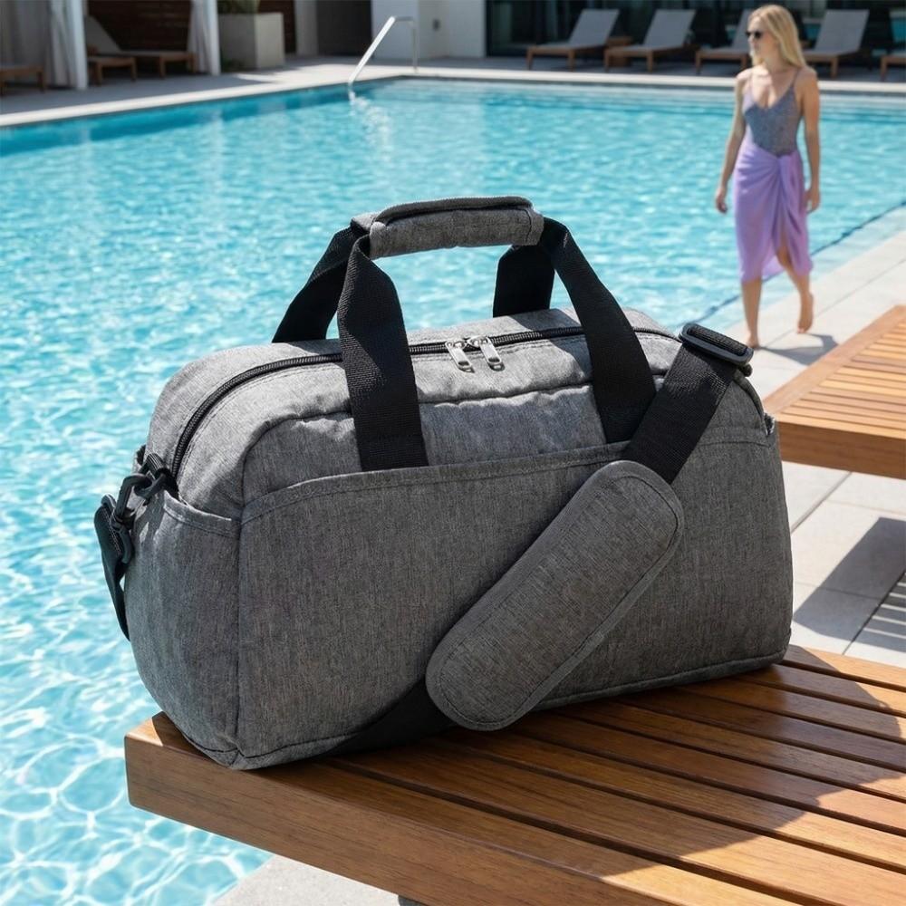 Multi Pockets Sports Gym Bag Adjustable Shoulder Strap Travel  Duffel Bag Fitness Tote  Gym Use