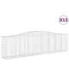 VidaXL 15x Arched Gabion Baskets Arched Gabion Cages Gabion Walls Garden Fences Terrace Outdoor 3145965