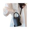 Fashionable Bucket Bag for Women's Popular High-end Simple Handbag Autumn and Winter New Black Versatile Cross-span Bag