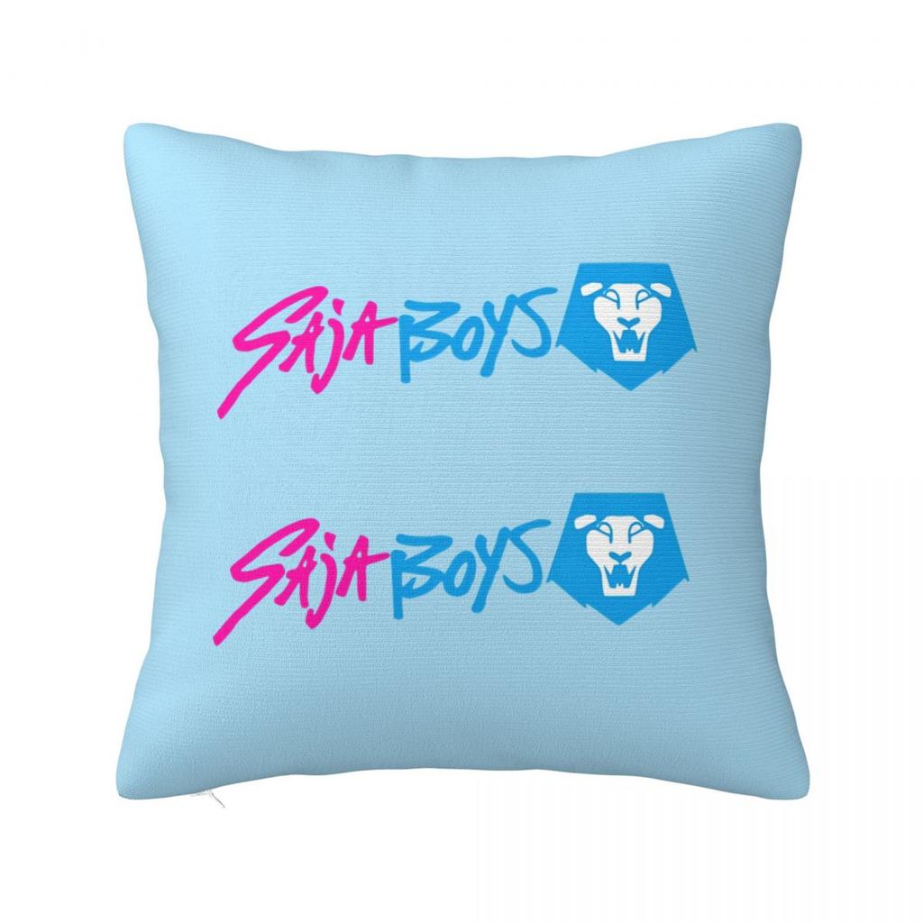 Huntrix Saja Boys Kpop Demon Hunters Square Pillow Cases Cushion Cover Novelty Polyester Decorative Pillowcover For Seat 45*45Cm