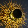 Decorative Solar Light Waterproof Fence Light Metal Solar Powered Outdoor Deck Step Wall Light for Garden Post Patio Backyard Decor