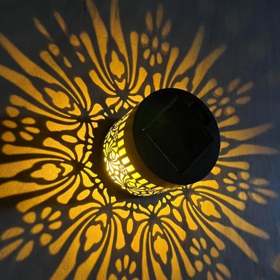 Decorative Solar Light Waterproof Fence Light Metal Solar Powered Outdoor Deck Step Wall Light for Garden Post Patio Backyard Decor