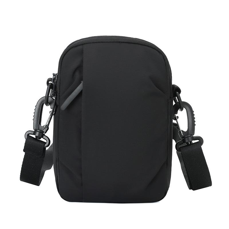 Lightweight Multifunctional Mobile Phone Bag Solid Color Shoulder Bag Crossbody Bag Commuter Nylon Bag