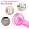 Mini Backcourt Suction Cup Small Anal Plug Simulation Crystal Transparent Female Masturbator Female Dildo Small Penis Adult Sex
