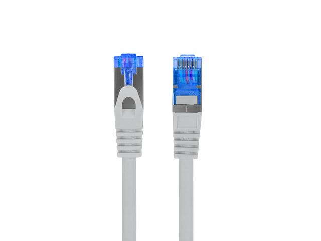 Patchcord Lanberg /FTP cat.6A 0.25m LSZH CCA Fluke Passed Gray