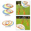 12 Agility Training Rings As And Coordination for Fast Footwork. Made of Wear-resistant PVC.