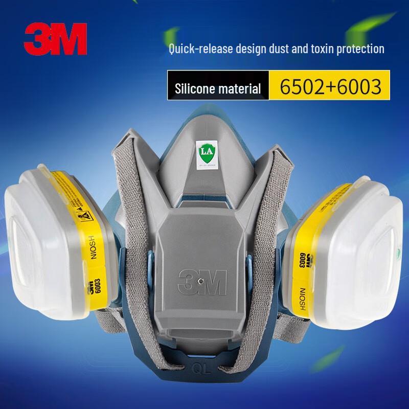 3M Half-Face Reusable Respirator Mask Kit