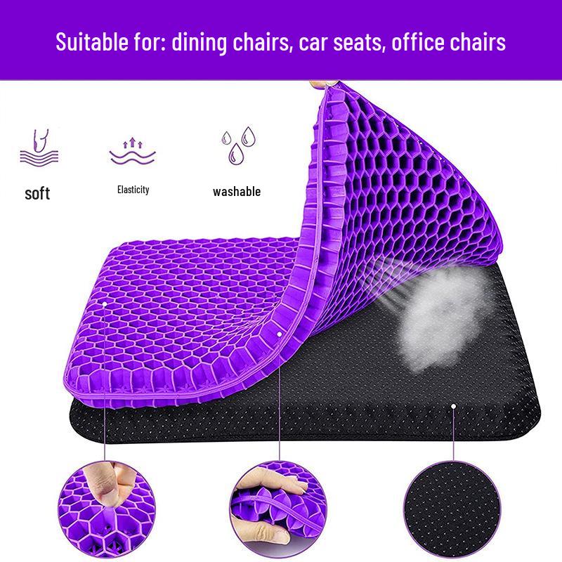 Extra Large Honeycomb Cooling Gel Seat Cushion for Office & Car