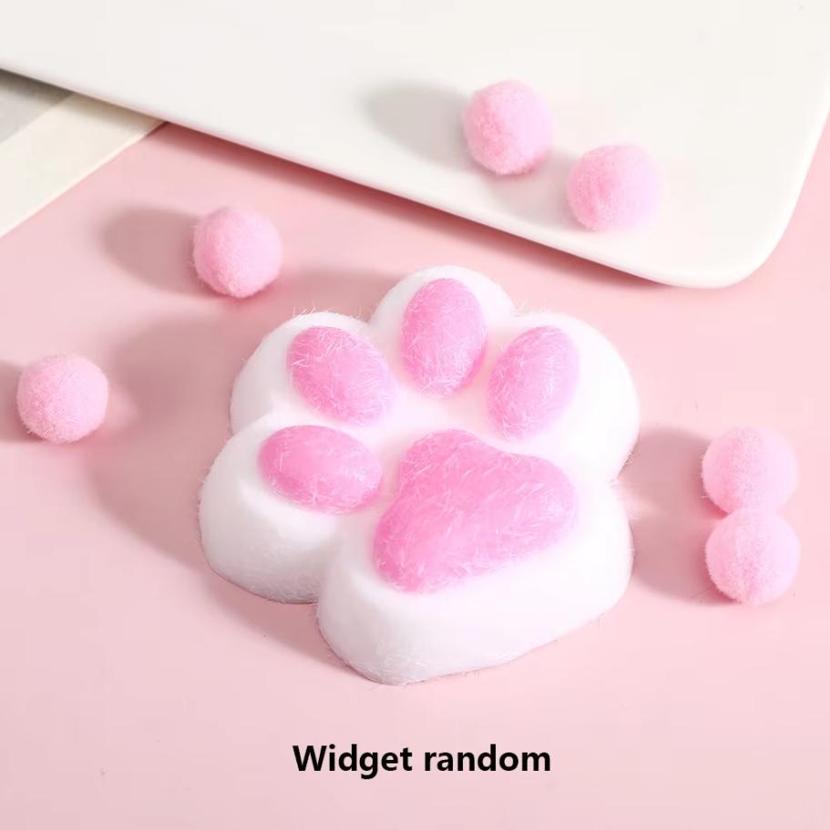 Cute Cat Paw Squeeze Toy - Soft Squishy Stress Relief For Anxiety & Relaxation - Fun Decompression Gift For Adults & Kids