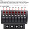 Boat Car Marine Rocker Switch Panel Overload Protection Waterproof LED Switch Panel DC12/24V ON-OFF Aluminium Switches