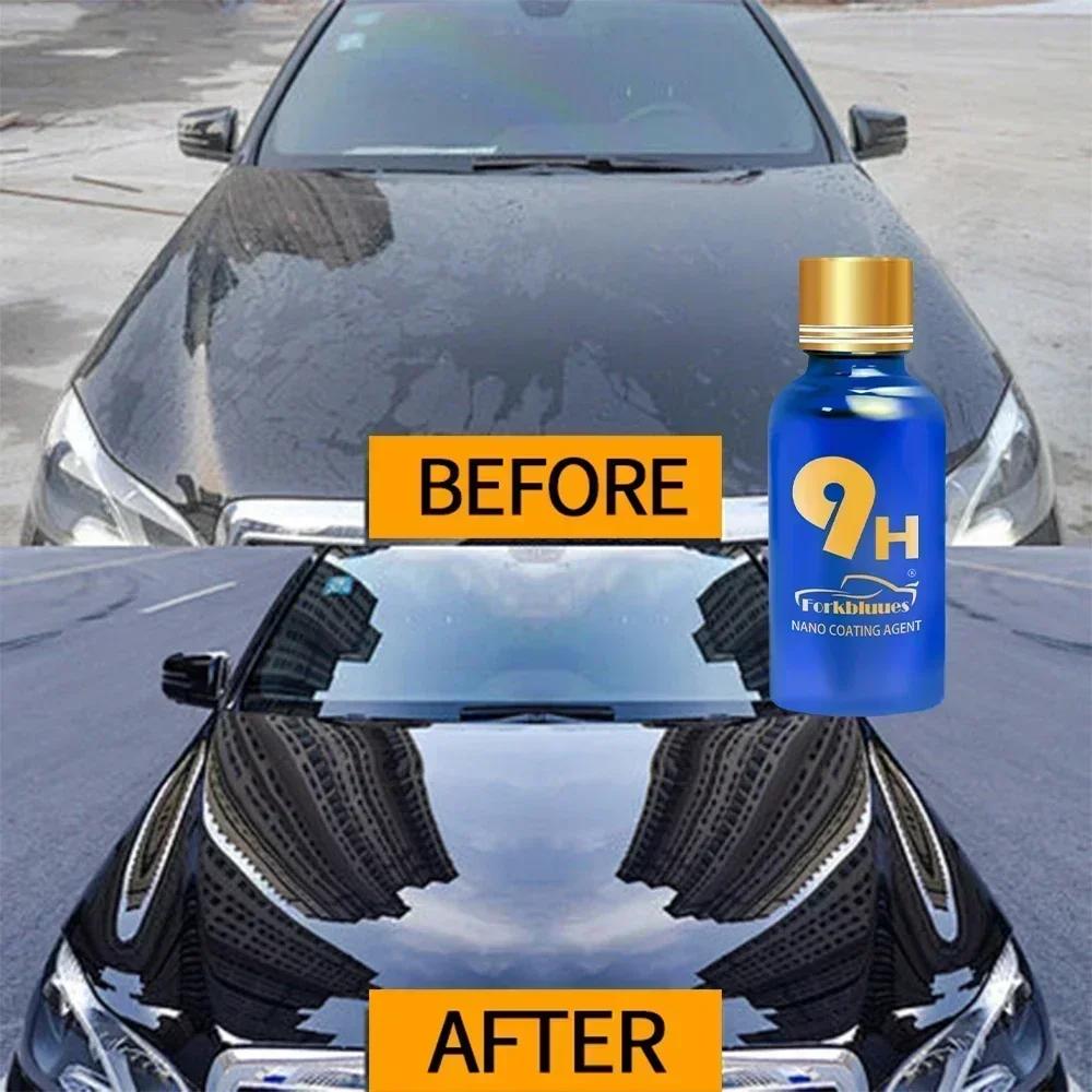 3PCS 9H Car Liquid Ceramic Coat Super Hydrophobic Glass Coating Set Polysiloxane and Nano Materials Ceramics for Cars