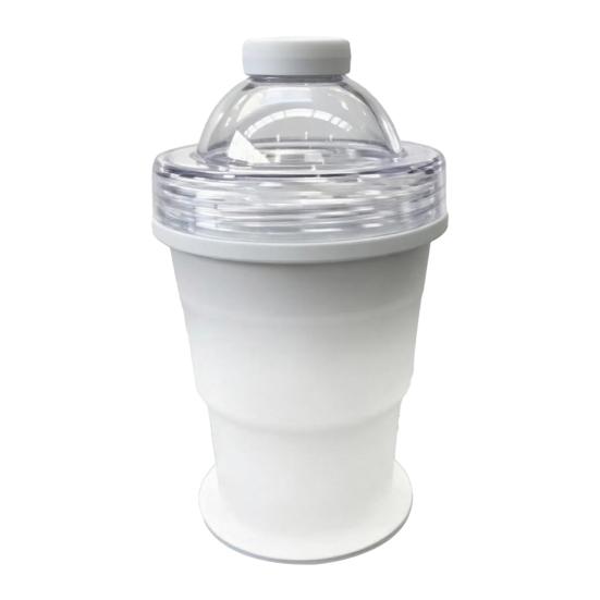 Ice Ball Cup with Lid And Straw, 2-in-1 Foldable Silicone Ice Maker And Drinking Cup, Portable Iced Beverage Cup for Travel And Outdoor Use