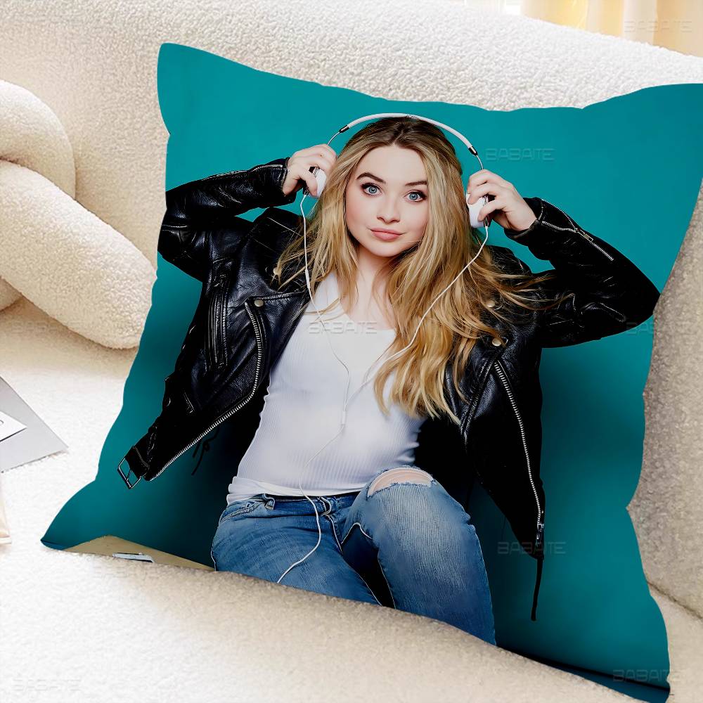 Sing Sabrina Carpenter Album Cushion Cover Pillow Cover Decor Pillowcase Printed Cushion Case for Couch