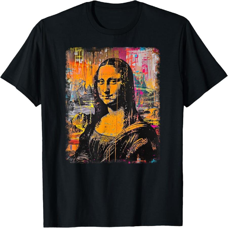 

Abstract Graffiti Art Leonardo Da Vinci Art Mona Lisa T-Shirt(3) XXXXXL чорний
